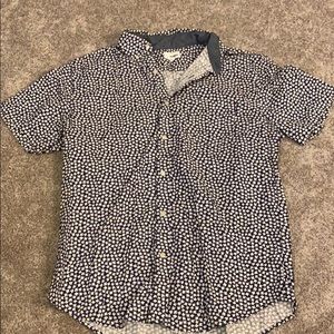 Flower button down short sleeve